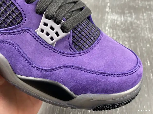 One Kick Suede x Purple Scott Air Jordan Travis 4 0531